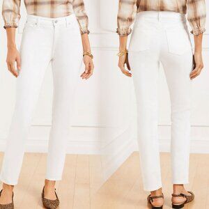 Talbots Women's White Flawless Slim Ankle Jeans - Size 14 Long - NWT $95